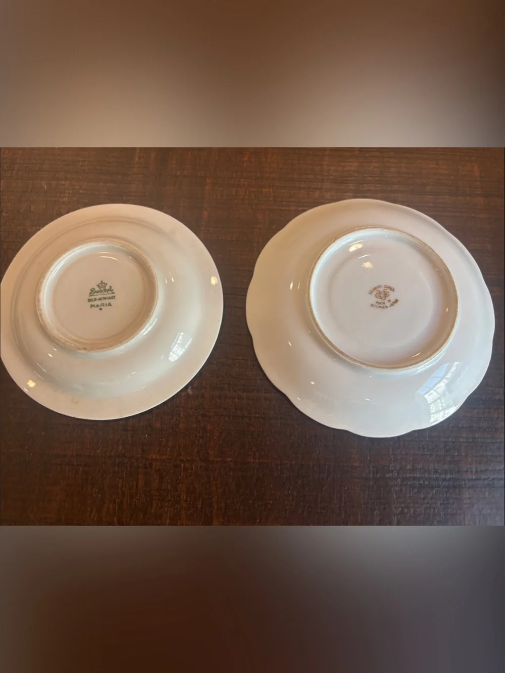 Mismatched Vintage Saucers Replacement Lot - Rosenthal Maria & Royal Sealy